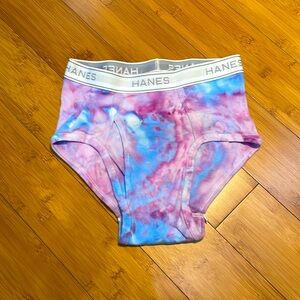 Pink and Blue Tie Dye Briefs
